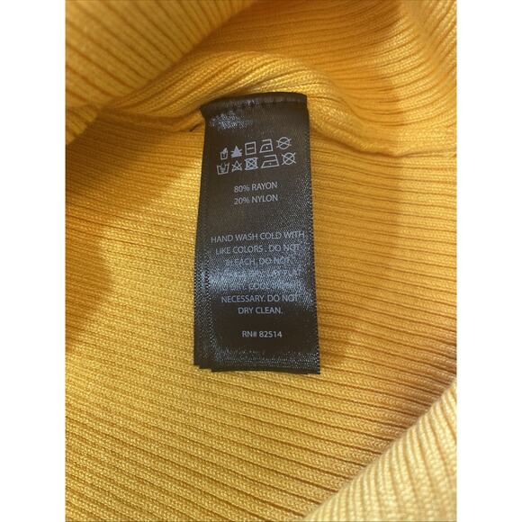 Slinky Bright Form Fitting Caution Light Dress Deep V Long Slit Feels Good Sexy - Picture 16 of 16